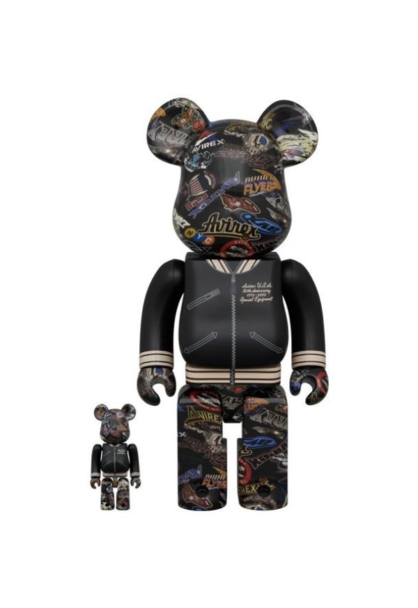 BE@RBRICK 庫柏力克熊 AVIREX 50th VARSITY 100％ & 400％ 