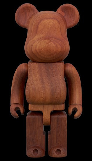 BE@RBRICK karimoku 帕杜克木頭 200% 七月展場限定款 木頭熊 