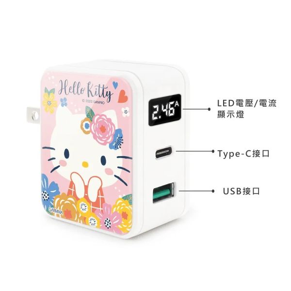 三麗鷗 Hello Kitty PD 快充充電器 花花公主 