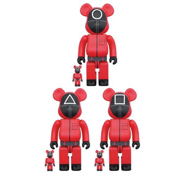 現貨 BE@RBRICK  100% &400% 魷魚遊戲 SQUID GAME GUARD 三角 