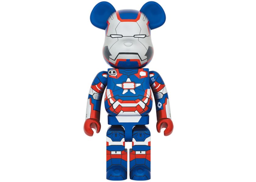 現貨 BE@RBRICK 1000% Marvel Iron Man 3 Iron Patriot 鋼鐵愛國者 