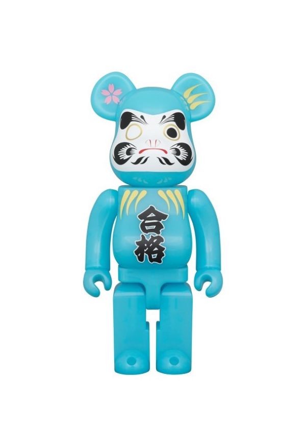 BE@RBRICK 庫柏力克熊 達磨 合格 青蓄光 400％ 