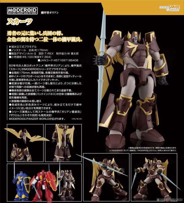 Good Smile MODEROID 機甲界加里安 Skurts 組裝模型 0720 
