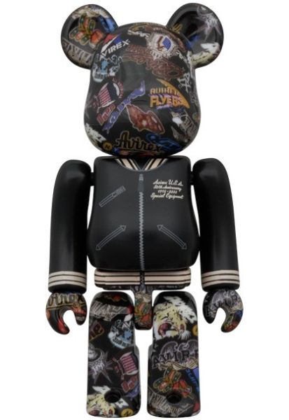 BE@RBRICK 庫柏力克熊 AVIREX 50th VARSITY 100％ & 400％ 