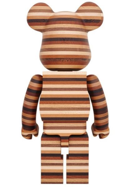 BE@RBRICK 庫柏力克熊 1000％ カリモク BE@RBRICK HORIZON 木頭 