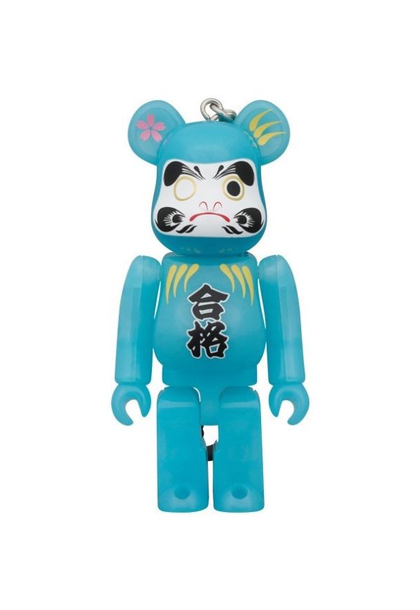 BE@RBRICK 庫柏力克熊 達磨 合格 青蓄光 100％ 