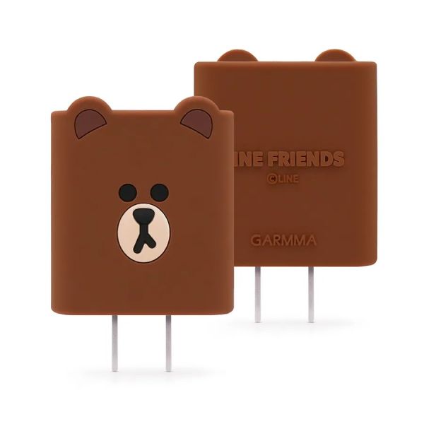 LINE FRIENDS Type-C & USB PD雙孔造型充電器 熊大 