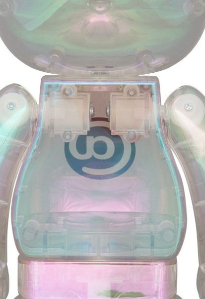 BE@RBRICK 庫柏力克熊 NY@BRICK CLEAR CHROME Ver. 100％ & 400％ 