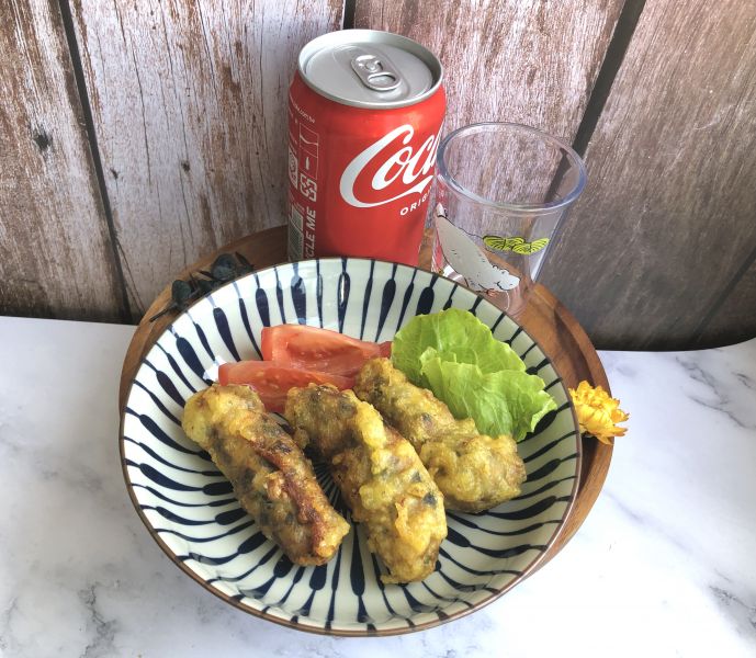 酥炸蚵捲 竹蓮嚴選,竹蓮市場,蚵捲,炸蚵捲,熟食,即時美食,即食,古早味捲,宵夜,家常菜