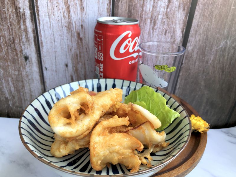 黃金炸軟絲 竹蓮嚴選,竹蓮市場,軟絲,炸軟絲,熟食,即時美食,即食,宵夜,家常菜