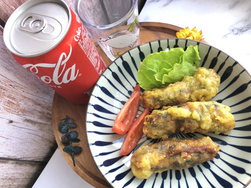 酥炸蚵捲 竹蓮嚴選,竹蓮市場,蚵捲,炸蚵捲,熟食,即時美食,即食,古早味捲,宵夜,家常菜