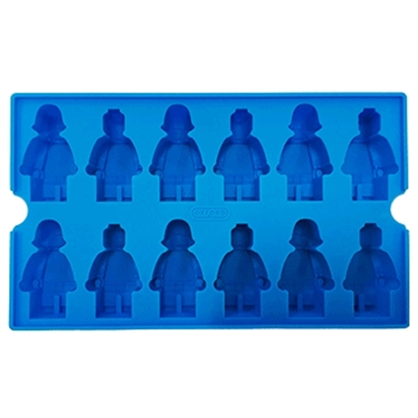 OXFORD公仔人物造型DIY製冰盒矽膠模具-藍(12小格)