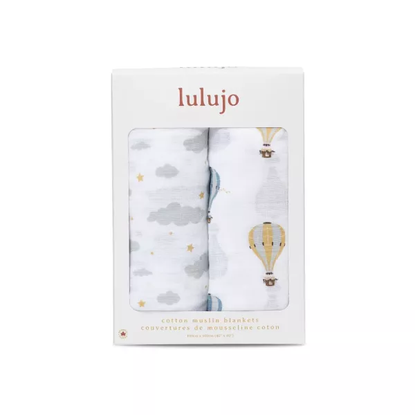 【lulujo】經典多功能包巾-2入組(熱氣球) 