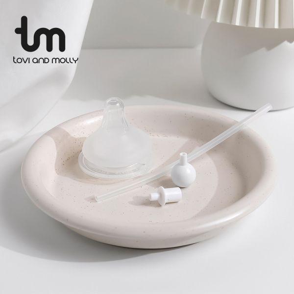 【tovi and molly】寬口瓶360°全方位防脹氣奶嘴吸管組 
