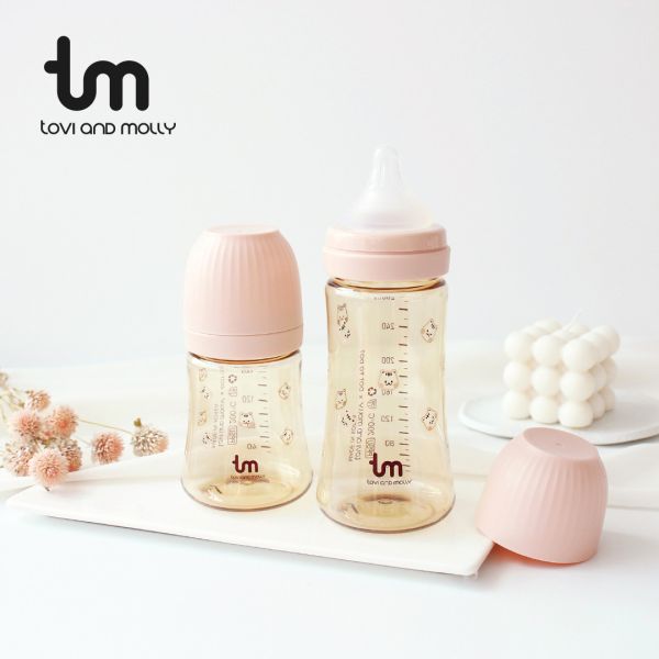 【tovi and molly】PPSU寬口 360°全方位防脹氣奶瓶 ( 多款可選 ) 