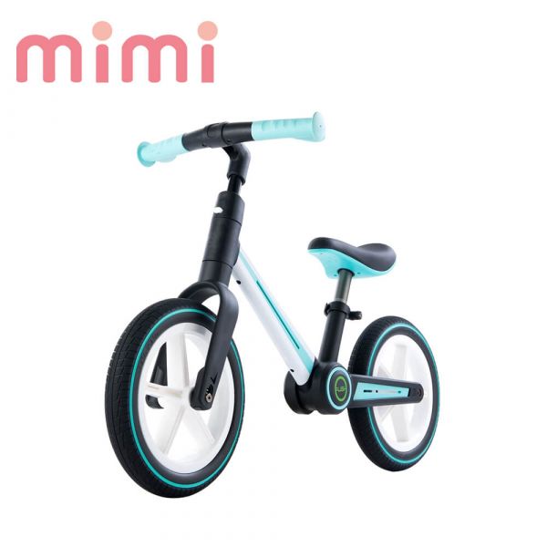 【mimi】日本輕量折疊攜帶式滑步車(防爆膠)-極光藍 mimi-trike,FFB12,兒童滑步車,平衡滑步車,幼童滑步車,兒童平衡車,日本滑步車,push bike,mimi,push bike