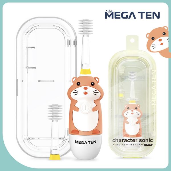 【VIVATEC】MEGA TEN 360兒童電動牙刷(精裝組)_多款可選 megaten,vivatec,360牙刷,360電動牙刷,兒童電動牙刷,sonic電動牙刷,聲波電動牙刷,幼童牙刷,360度牙刷,動物牙刷