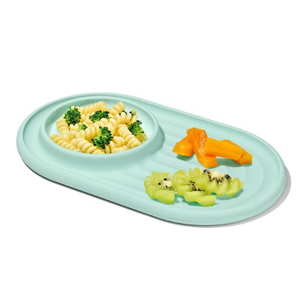 OXO TOT 2-IN-1觸感學習餐盤-薄荷綠 