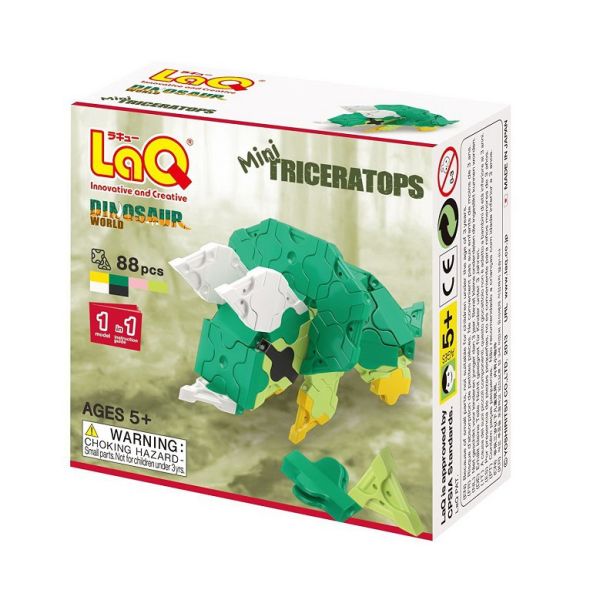 【LaQ】Q版恐龍系列 - 三角龍(88pcs) 
