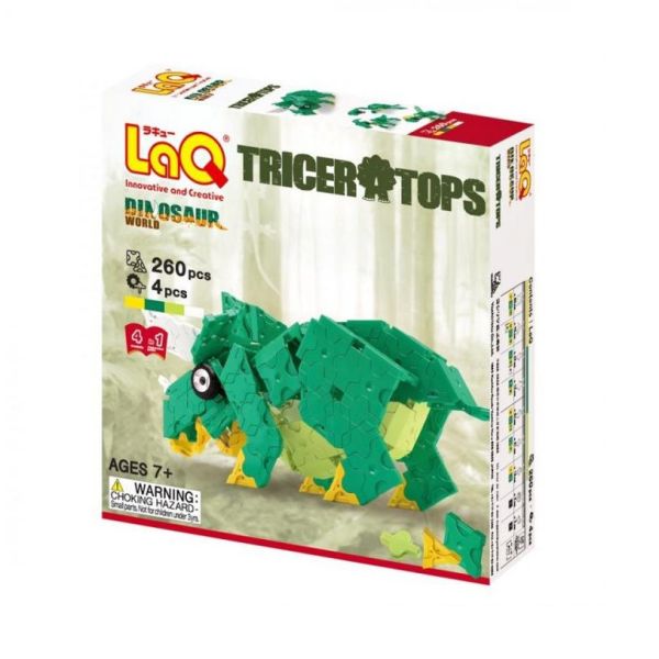 【LaQ】恐龍世界 - 呵比三角龍(260pcs+4pcs) 