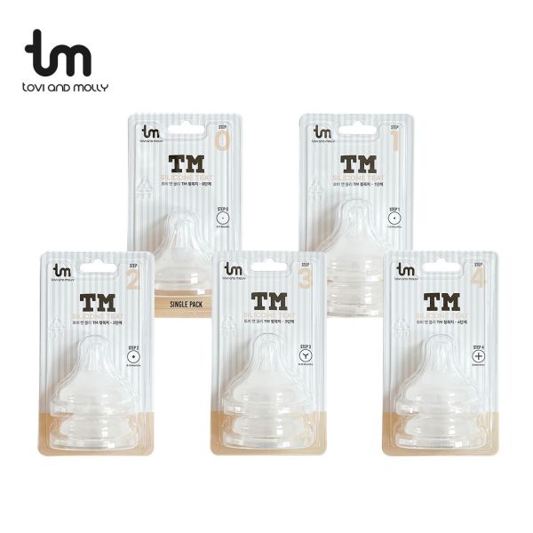 【tovi and molly】寬口瓶360°全方位防脹氣奶嘴 (多階段可選) 