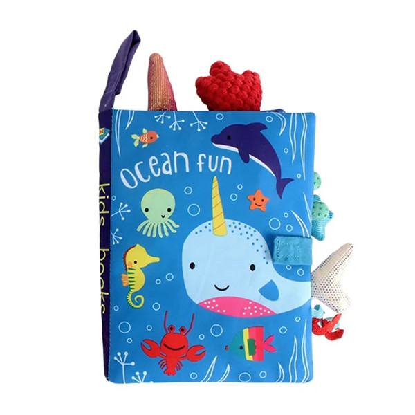 【Ocean Baby】觸覺認知尾巴布書-海洋樂園 