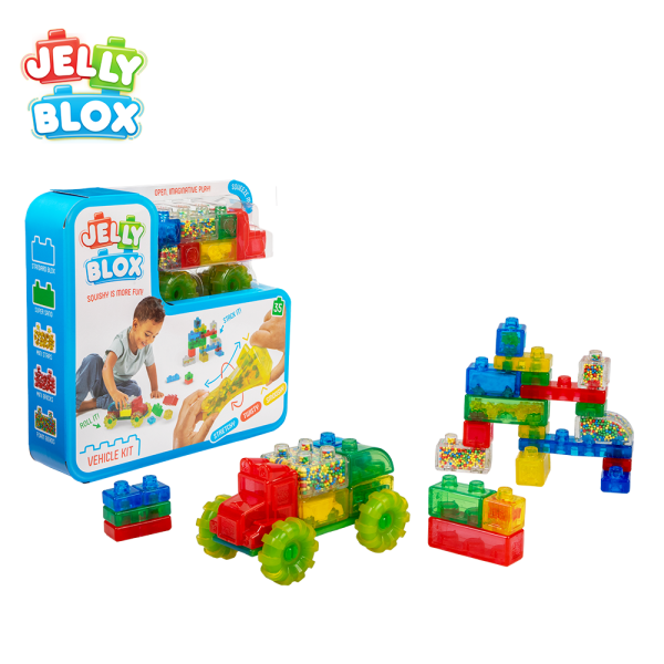 【Jelly Blox】果凍多感積木-卡車冒險組_35顆 