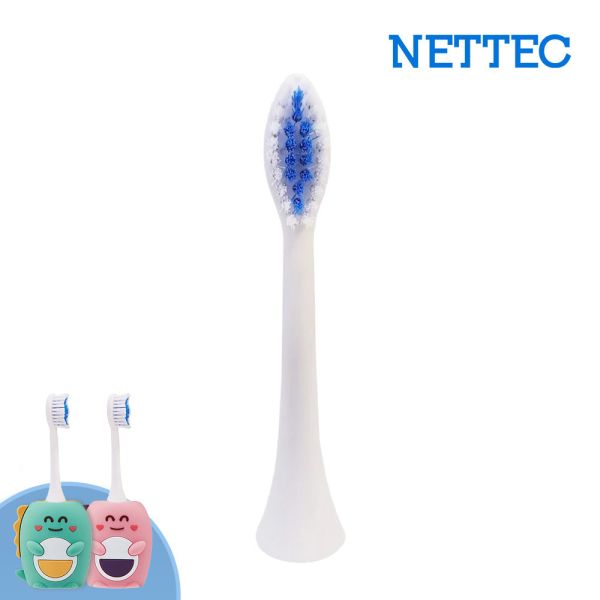 【NETTEC】恐龍造型兒童電動牙刷專用長柄刷頭 