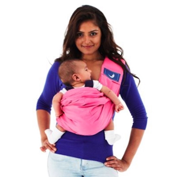 BabaSling 新生兒抱嬰揹巾/單肩揹帶(3.5-15kg)水藍色 