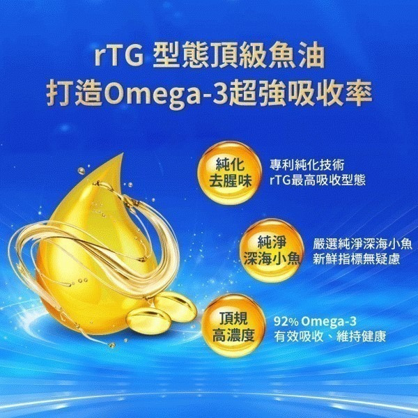 【實體藥妝指定販售】Aicom德國頂級高濃度魚油_30粒入 