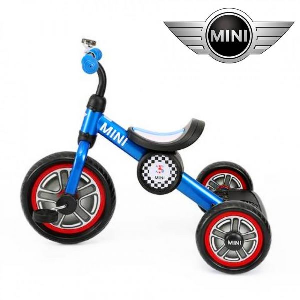 英國Mini Cooper 兒童三輪車10吋-激光藍 