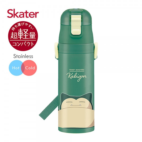 Skater不鏽鋼直飲保溫水壺(470ml) 寶可夢卡比獸 