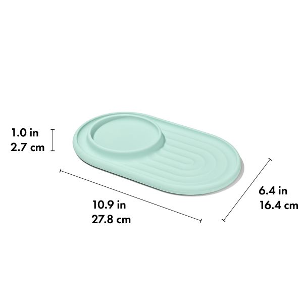OXO TOT 2-IN-1觸感學習餐盤-薄荷綠 