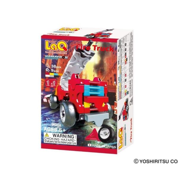 【LaQ】Q版車輪系列 - 消防車(38pcs+9pcs) 