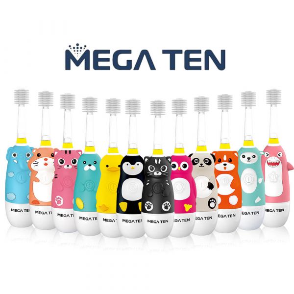 【VIVATEC】MEGA TEN 360兒童電動牙刷(12種動物可選) megaten,vivatec,360牙刷,360電動牙刷,兒童電動牙刷,sonic電動牙刷,聲波電動牙刷,幼童牙刷,360度牙刷,動物牙刷