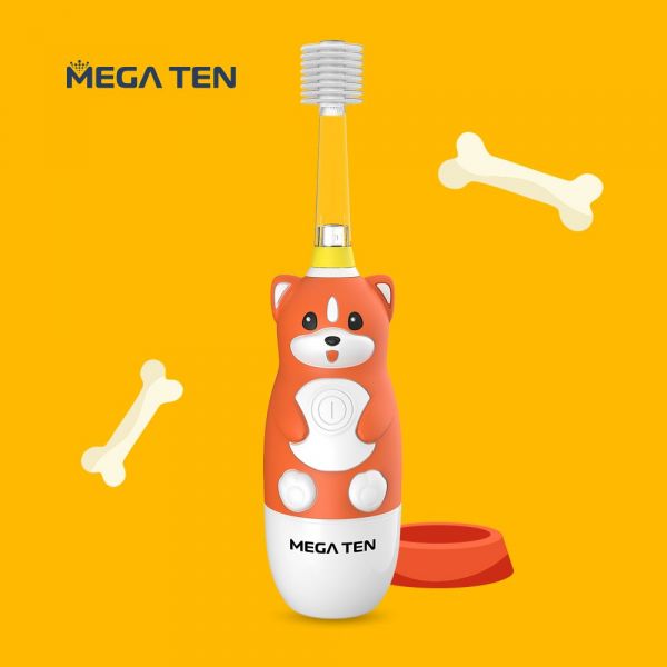 【VIVATEC】MEGA TEN 360兒童電動牙刷(柴犬) megaten,vivatec,360牙刷,360電動牙刷,兒童電動牙刷,sonic電動牙刷,聲波電動牙刷,幼童牙刷,360度牙刷,動物牙刷