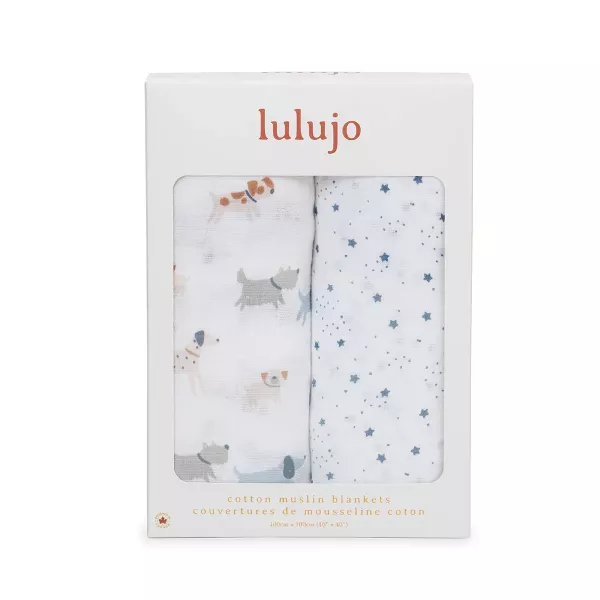 【lulujo】經典多功能包巾-2入組(小狗/星星) 