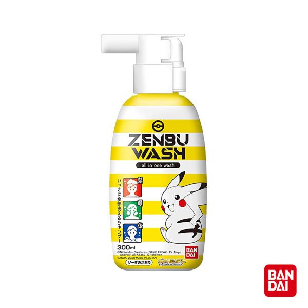 BANDAI-寶可夢三合一洗髮沐浴乳300ml