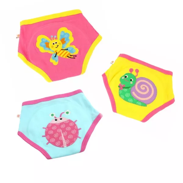 【ZOOCCHiNi】女童尿布訓練褲3入組(花園生物) zoocchini,尿布訓練褲,戒尿布學習褲,如廁學習褲,海洋動物,海洋生物,章魚,海馬,海星