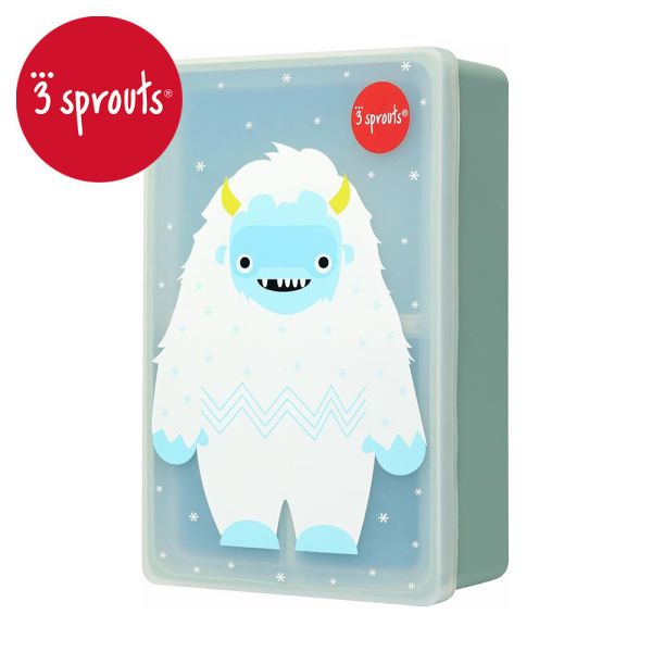 【3 Sprouts】矽膠便當盒 (雪人款) 