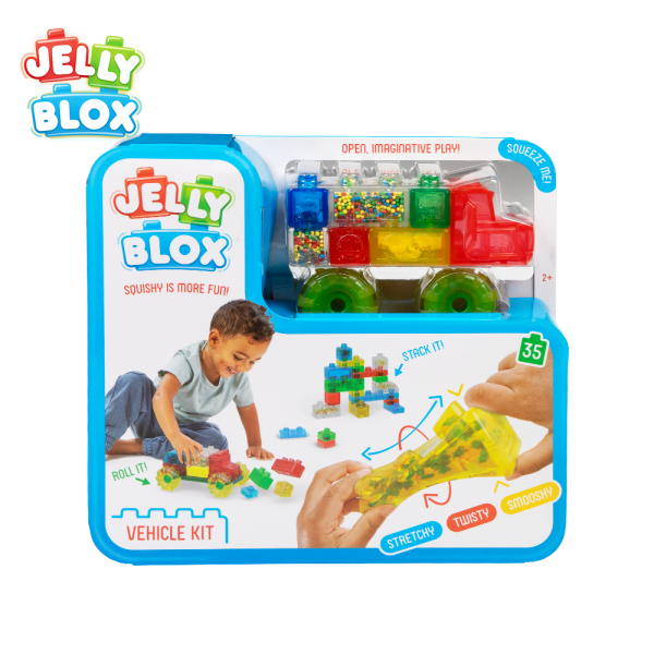 【Jelly Blox】果凍多感積木-卡車冒險組_35顆 