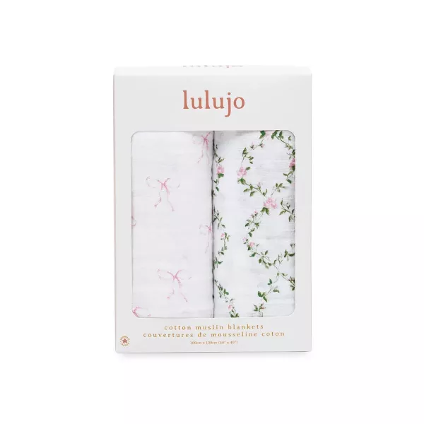 【lulujo】經典多功能包巾-2入組(蝴蝶結/玫瑰花) 