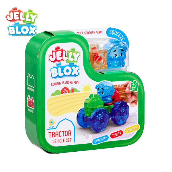 【Jelly Blox】果凍多感積木-拖拉機套組_12顆 