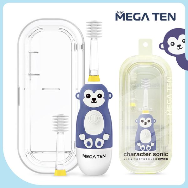 【VIVATEC】MEGA TEN 360兒童電動牙刷(精裝組)_多款可選 megaten,vivatec,360牙刷,360電動牙刷,兒童電動牙刷,sonic電動牙刷,聲波電動牙刷,幼童牙刷,360度牙刷,動物牙刷