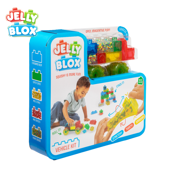 【Jelly Blox】果凍多感積木-卡車冒險組_35顆 