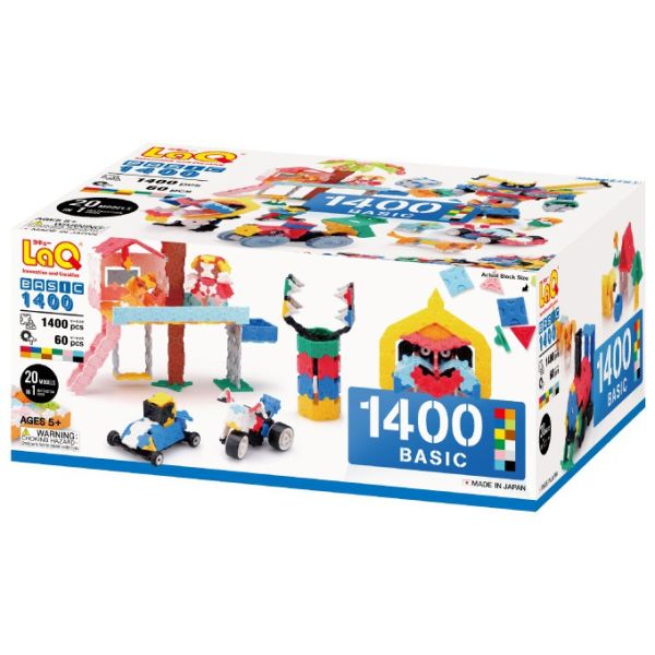 【LaQ】基礎學習系列 - 基礎1400(1400pcs+60pcs) 