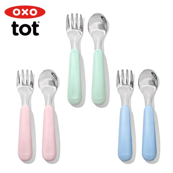 OXO TOT 寶寶握叉匙組 - 2024新色款