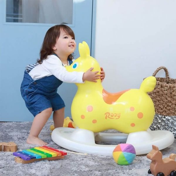 義大利RODY 跳跳馬（附 打氣筒）-桃紅 