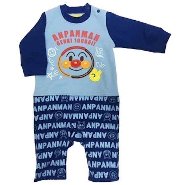 麵包超人連身衣褲(藍)-70cm 