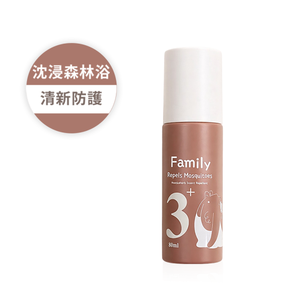 【諾卡草本】防蚊蟲噴霧_3+家庭款 80ml 100%草本防蚊蟲噴霧,諾卡草本,防蚊液